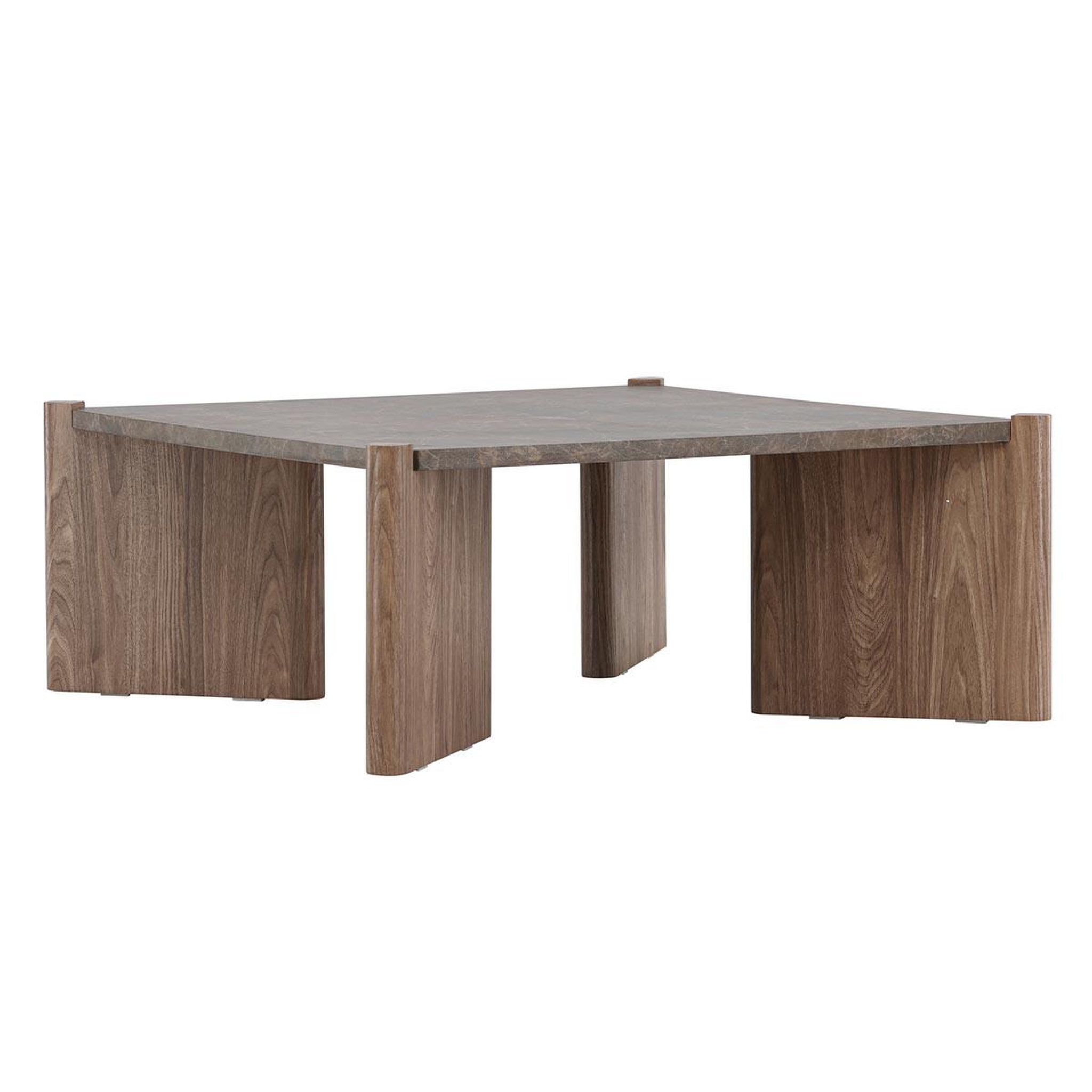 Paris Prix Table basse effet marbre  rogaland  100cm marron