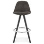 Voir la diapositive 2 : Paris Prix Tabouret de Bar Scandinave  Miro  87cm Gris & Noir
