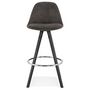 Voir la diapositive 2 : Paris Prix Tabouret de Bar Scandinave  Miro  87cm Gris & Noir
