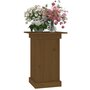 Voir la diapositive 4 : VIDAXL Support a fleurs Marron miel 40x40x60 cm Bois de pin solide