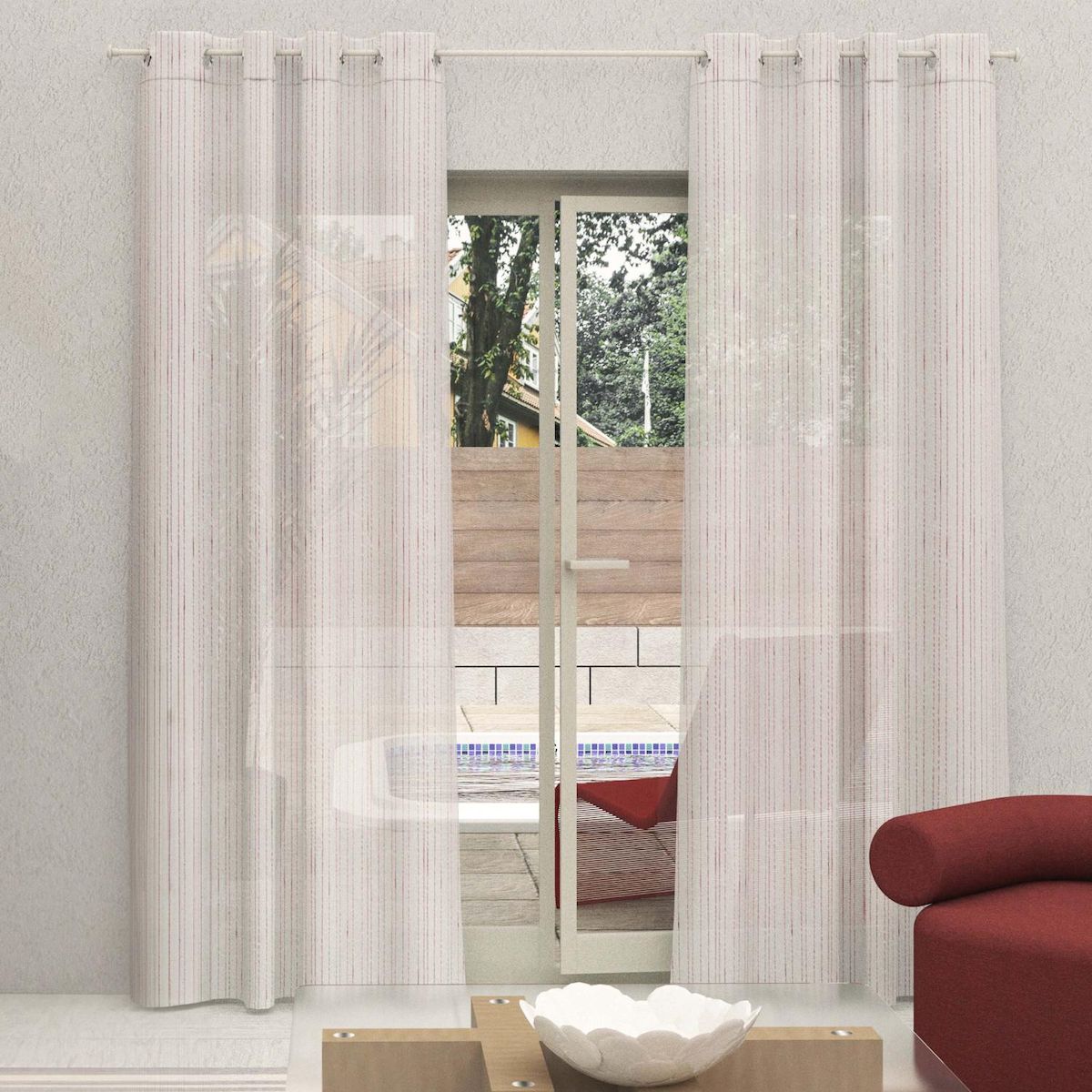 SOLEIL D'OCRE Voile à oeillets 135x250 cm CHARLIE, par Soleil d'Ocre