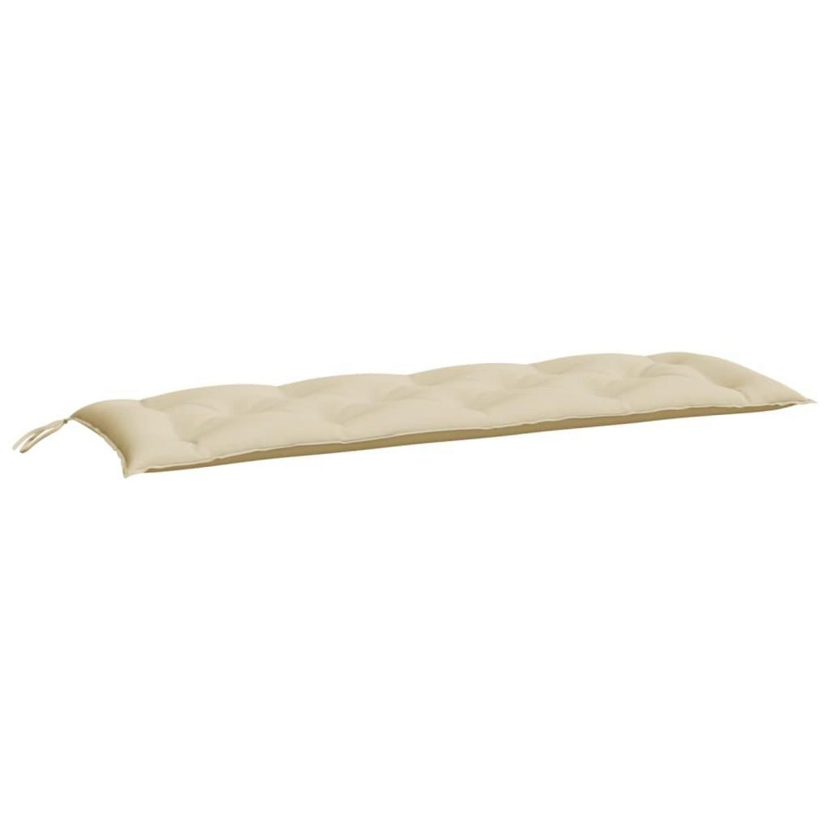 VIDAXL Coussins de banc jardin lot de 2 beige 150x50x7 cm tissu Oxford