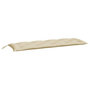 Voir la diapositive 3 : VIDAXL Coussins de banc jardin lot de 2 beige 150x50x7 cm tissu Oxford