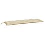 Voir la diapositive 3 : VIDAXL Coussins de banc jardin lot de 2 beige 150x50x7 cm tissu Oxford