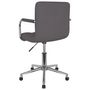 Voir la diapositive 5 : VIDAXL Chaise pivotante de bureau Taupe Tissu