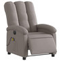 Voir la diapositive 3 : VIDAXL Fauteuil de massage inclinable electrique Taupe Tissu