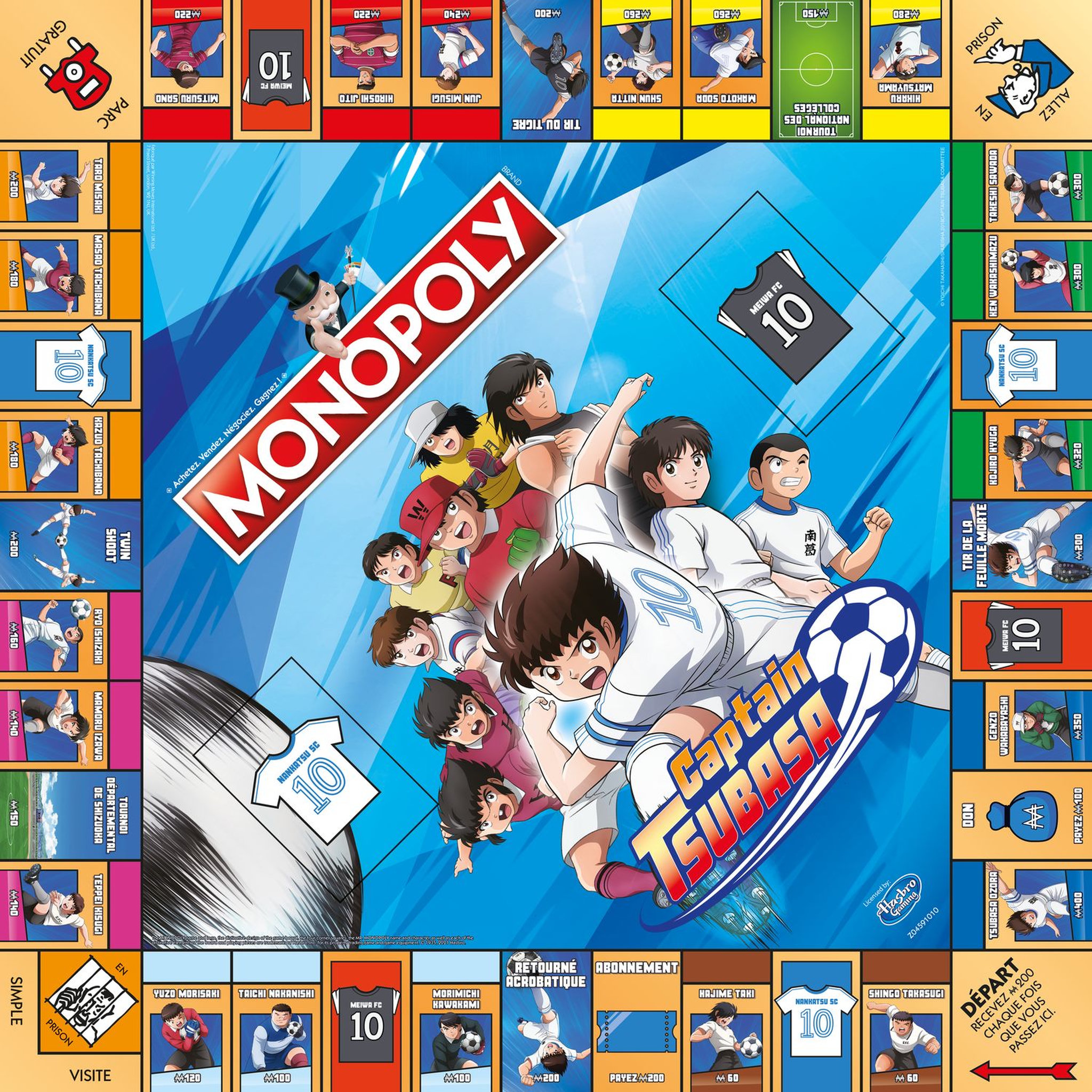 Voir la diapositive 2 :  WINNING MOVES Jeu - Monopoly Captain Tsubasa - Olive et Tom 