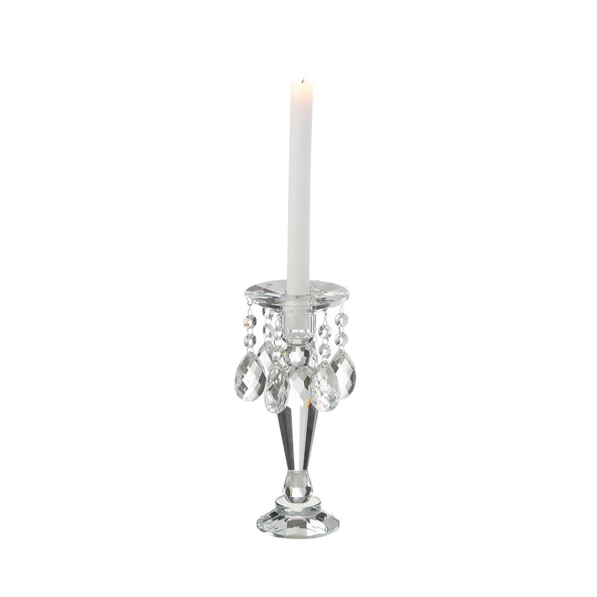 Voir la diapositive 2 : J-LINE Chandelier design en cristal  louise  23cm transparent