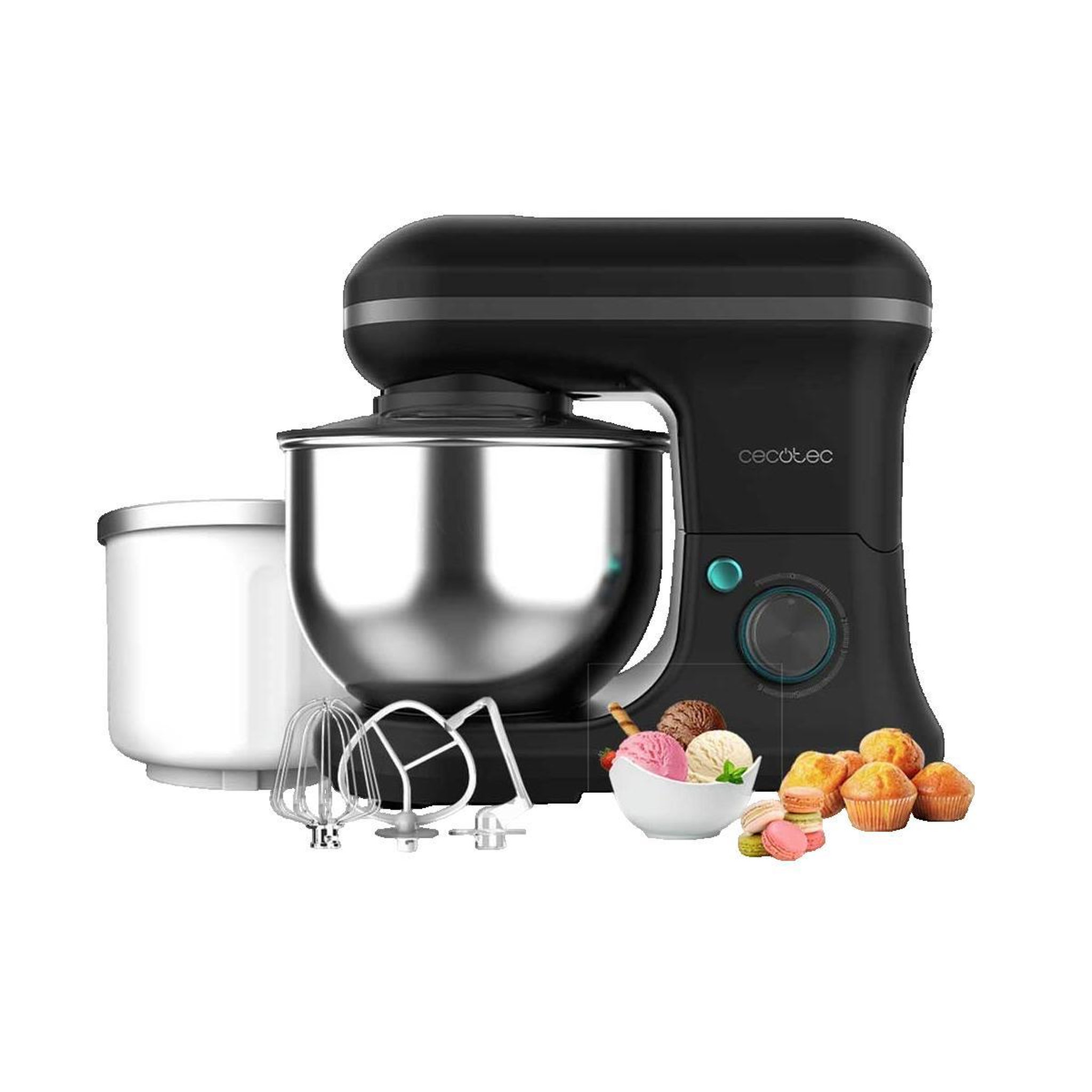 Voir la diapositive 2 : CECOTEC Robot pâtissier Cecotec Cecomixer Merengue 5L noir