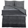 Voir la diapositive 2 : VIDAXL Ensemble de housse de couette gris fonce 135x200 cm Coton