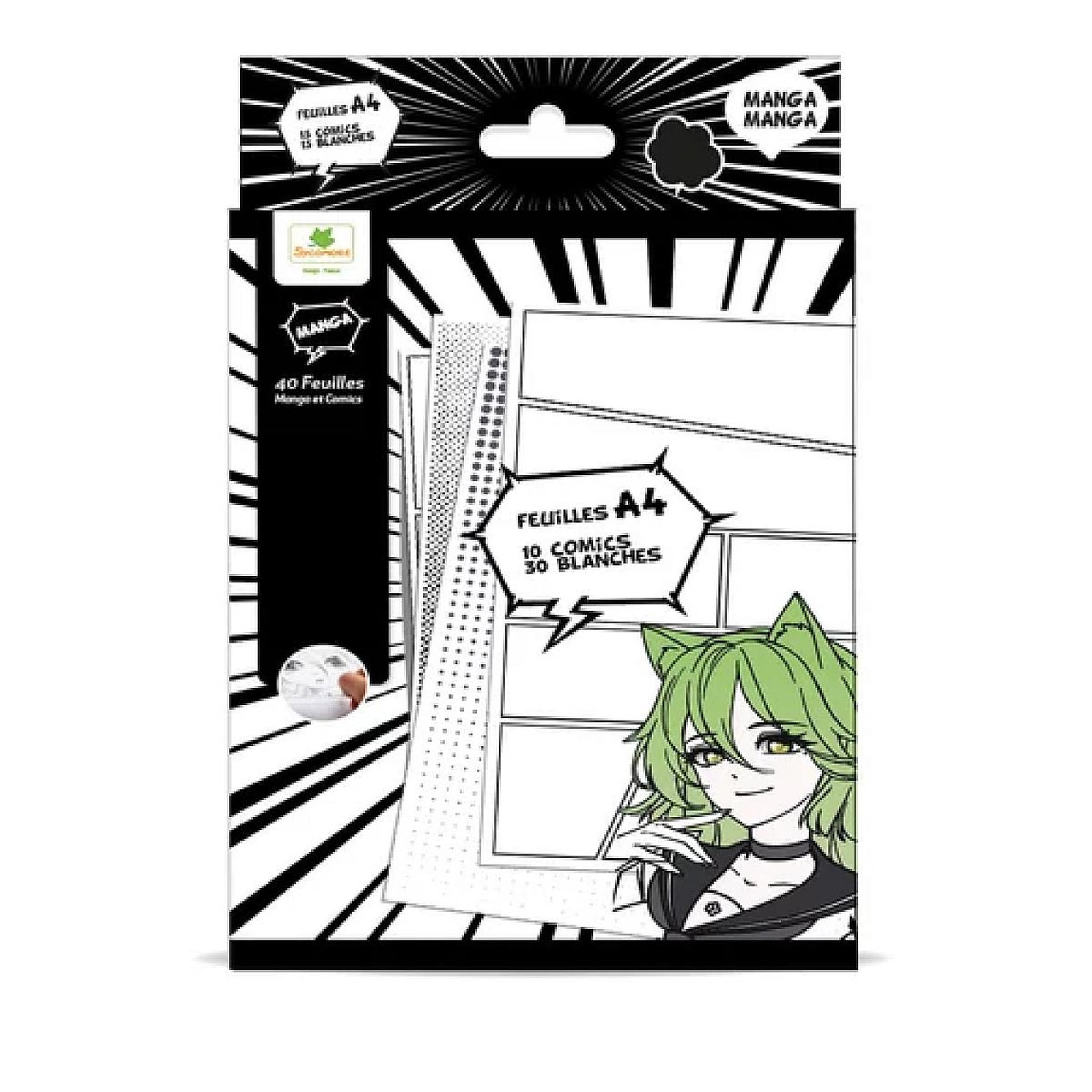 Au Sycomore Manga - Bloc de feuilles Layout A4