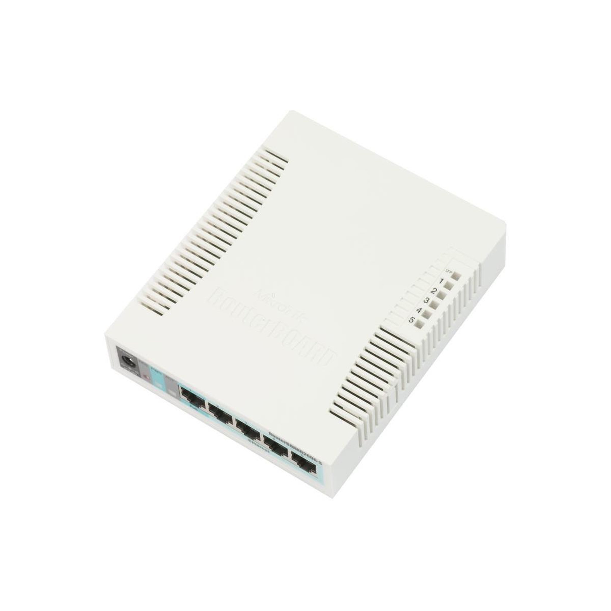 Voir la diapositive 2 : Mikrotik Commutateur Mikrotik RB260GS 5 ports Gigabit Blanc