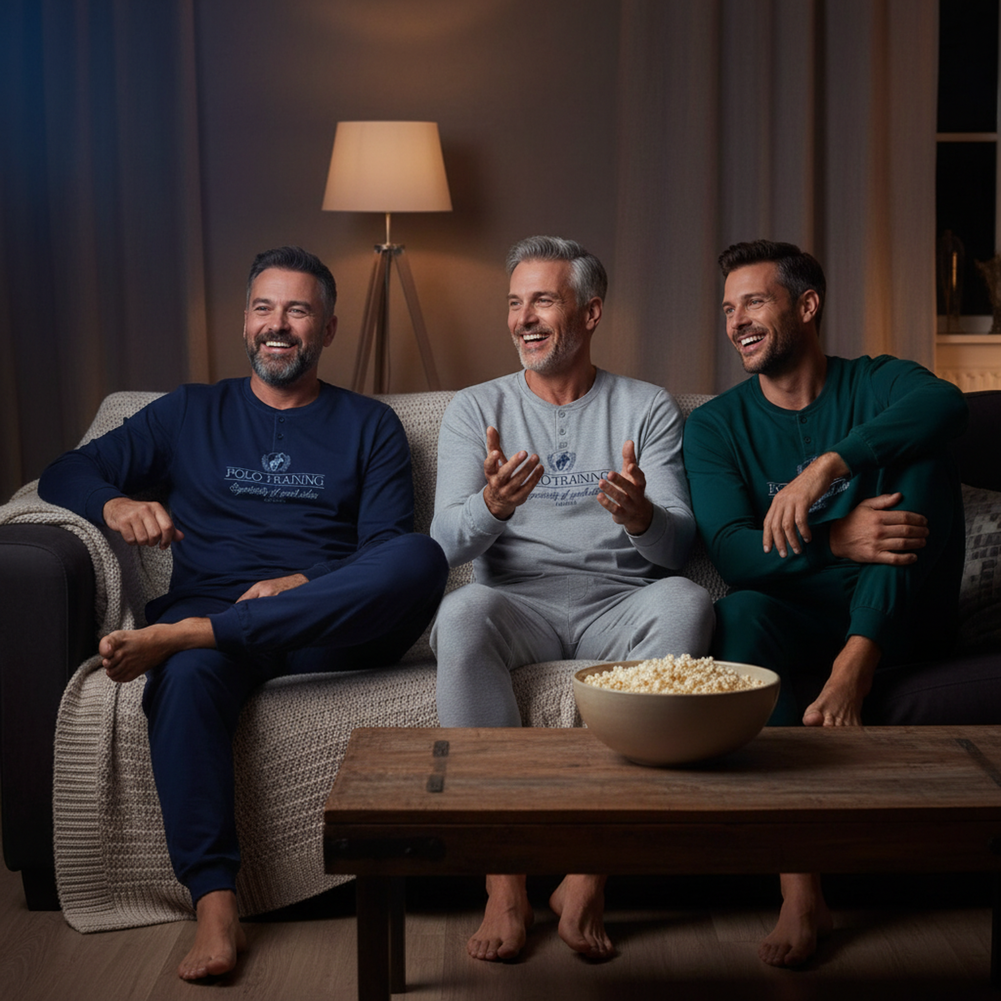 Voir la diapositive 6 : OZABI Ozabi ensemble pyjama homme doublé polaire pack de 3 coloris assortis