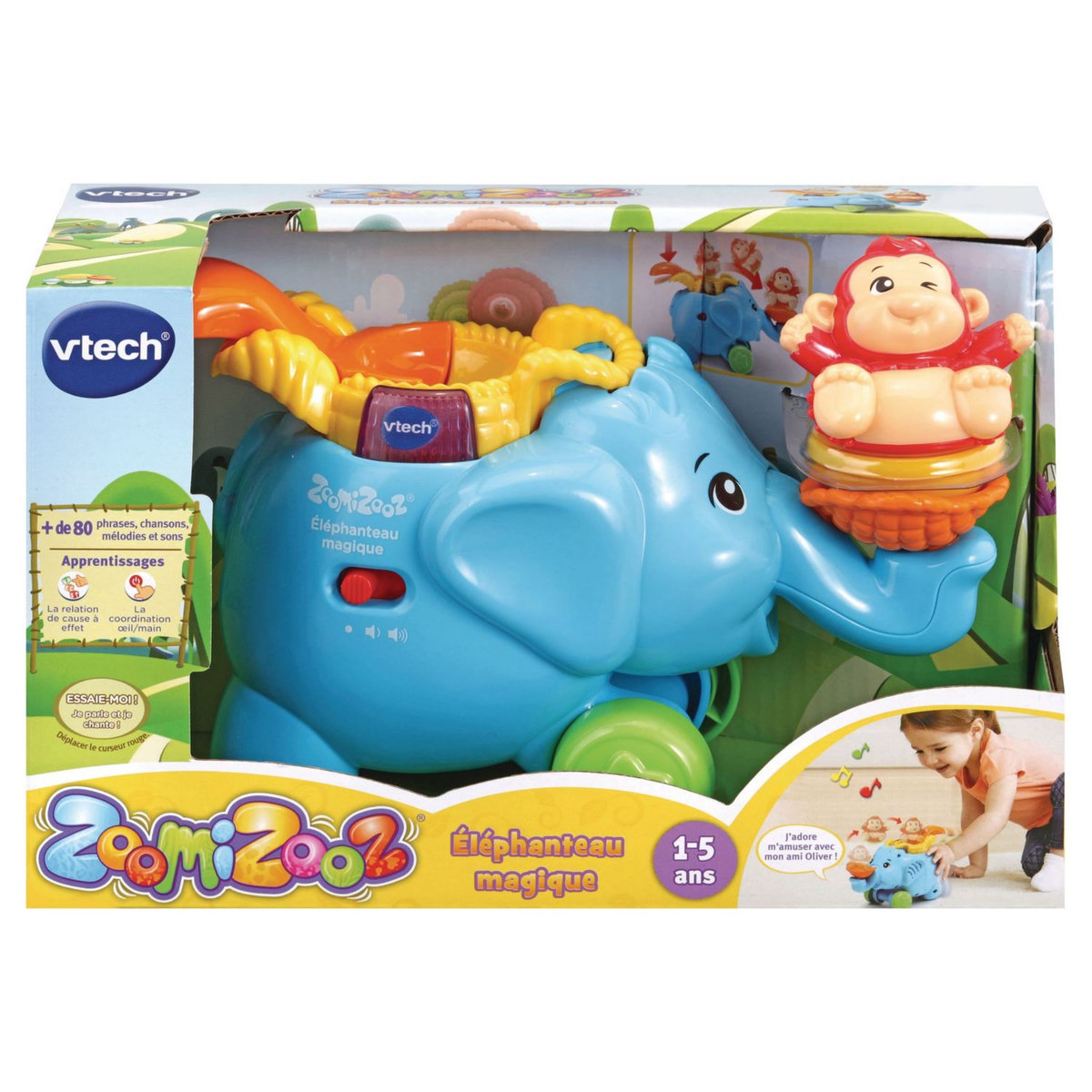 VTECH ZoomiZooz - Eléphanteau magique (+ 1 animal)