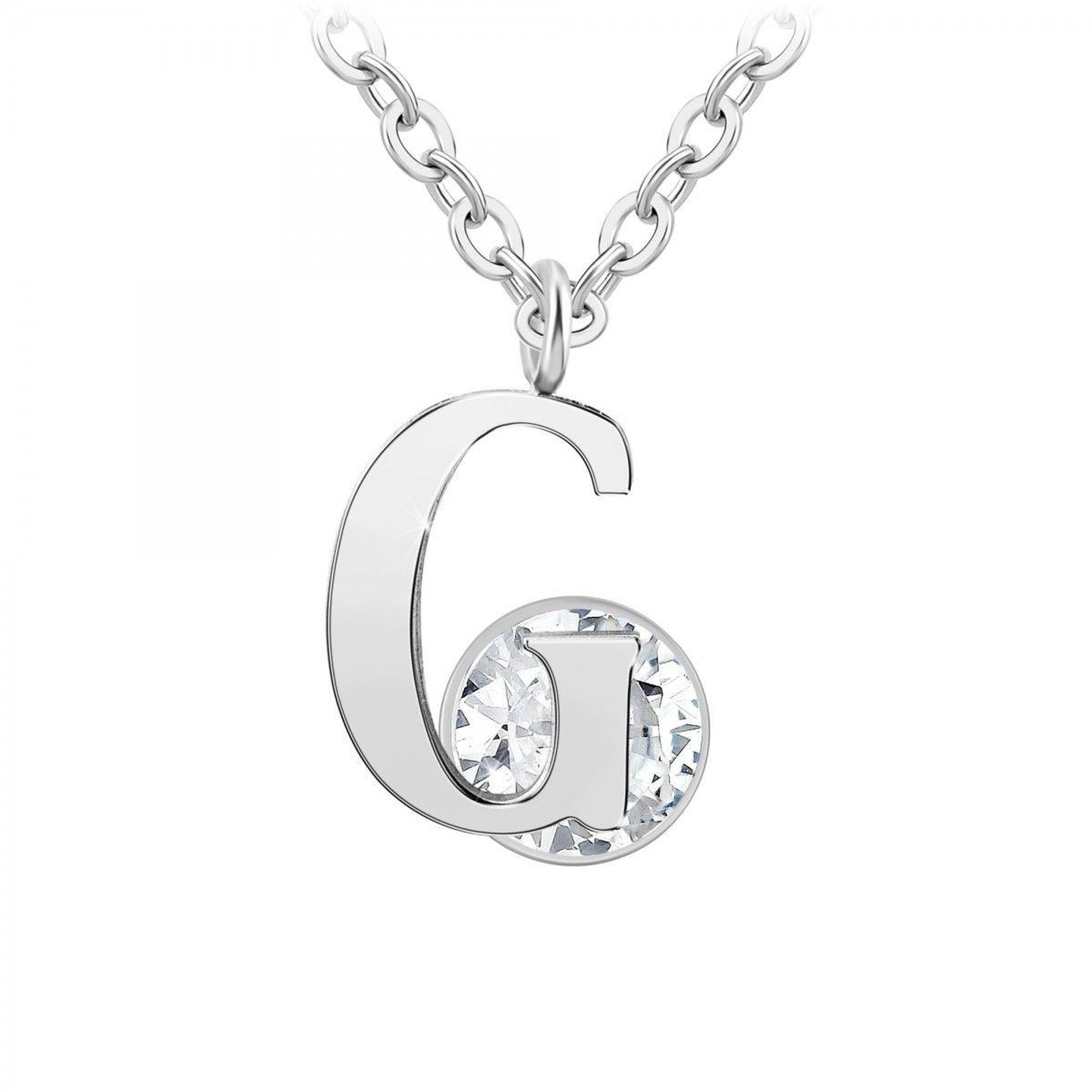 SC CRYSTAL Collier alphabet lettre G SC Crystal orné d'un Zirconium