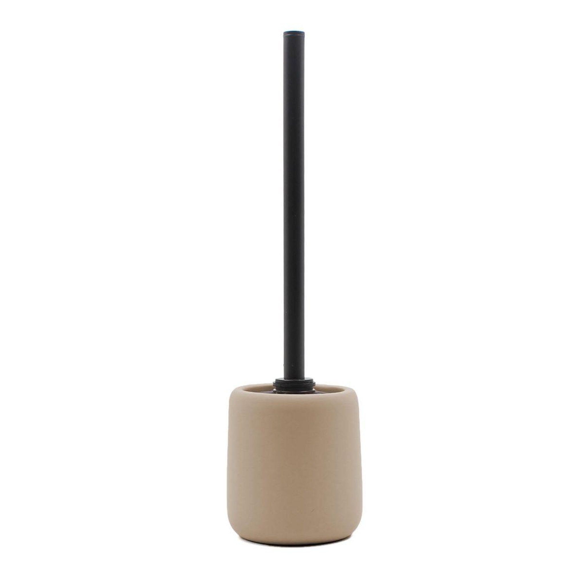 Douceur d'Intérieur Brosse wc en céramique  ceralia  38cm taupe