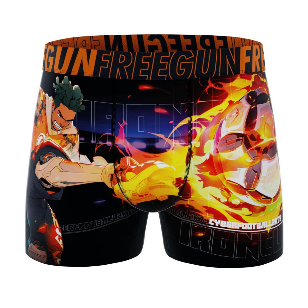 FREEGUN Lot de 4 boxers homme Heroes Power