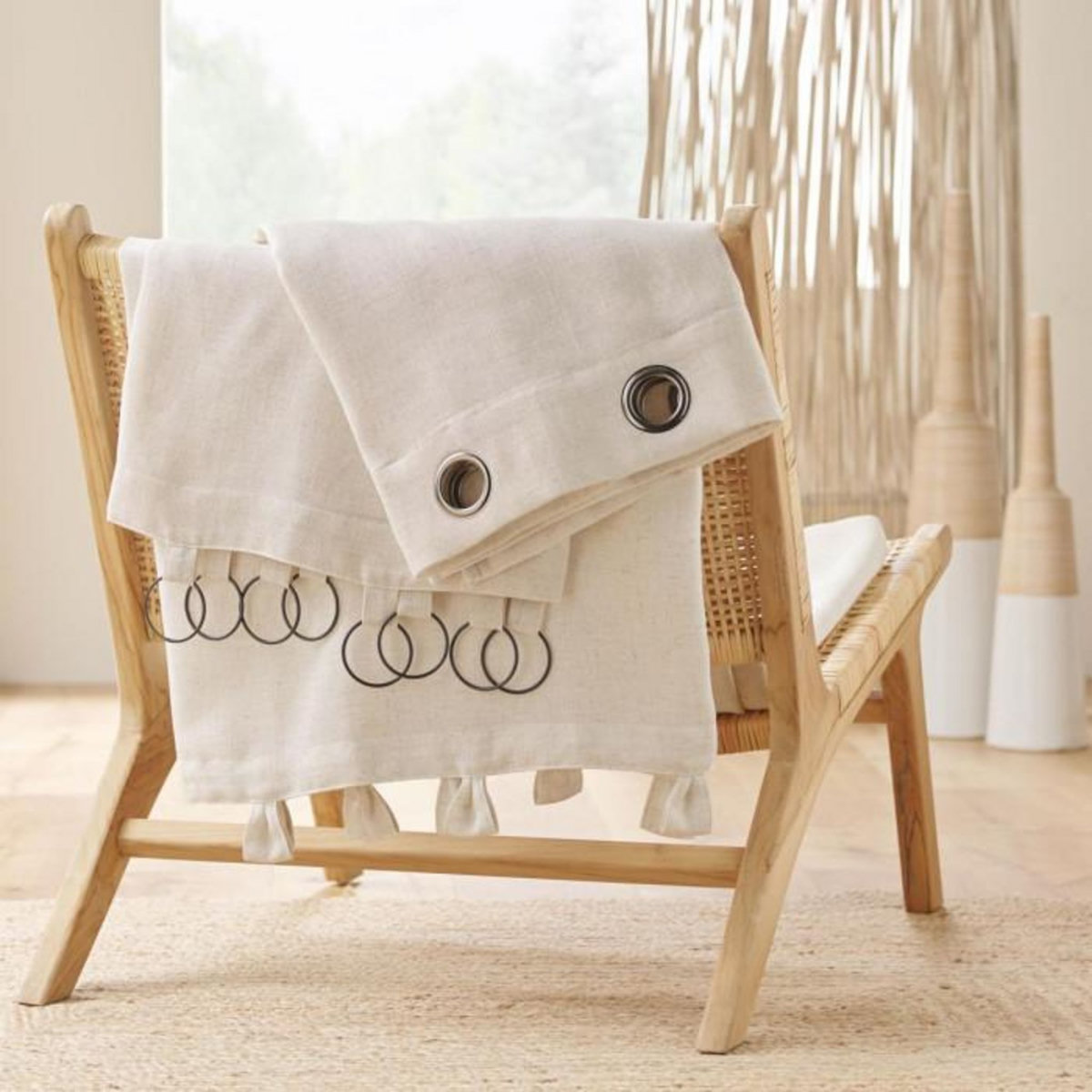 Paris Prix Rideau à Œillets  Pauline  140x240cm Naturel