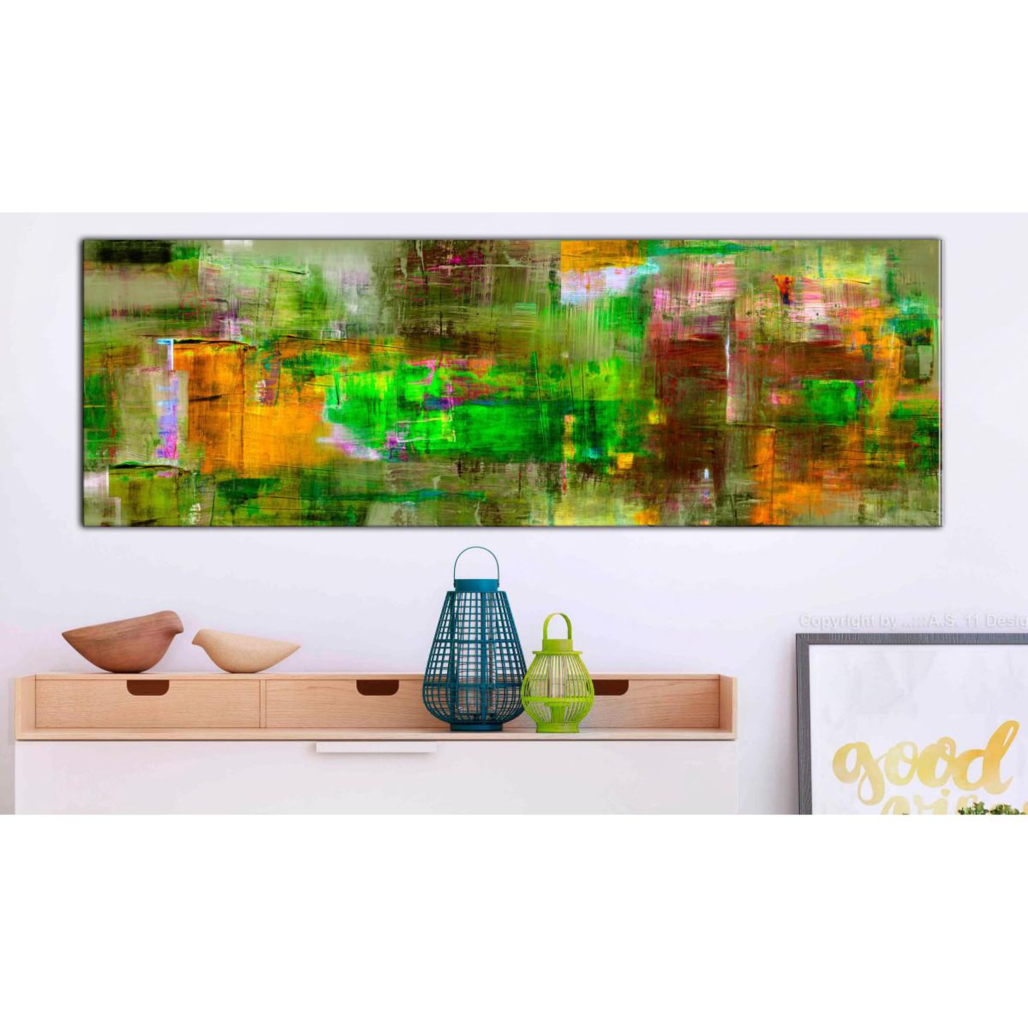 Voir la diapositive 2 : Paris Prix Tableau imprimé  royaume vert