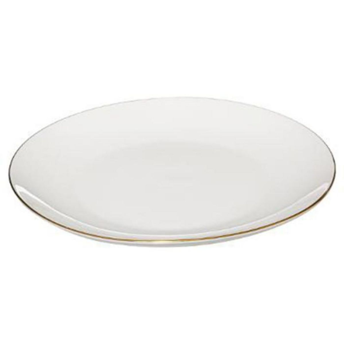 SECRET DE GOURMET Lot de 6 Assiettes Plates  Petit Salon  27cm Blanc