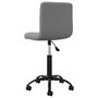 Voir la diapositive 5 : VIDAXL Chaise pivotante a manger Gris fonce Velours