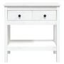 Voir la diapositive 6 : VIDAXL Table console Blanc 75x35x75 cm Bois massif de pin