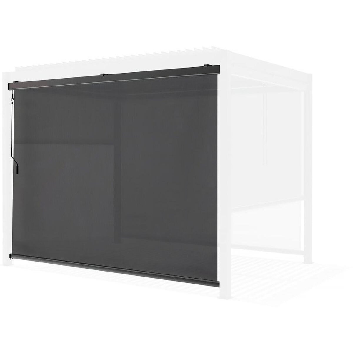 Habitat et Jardin Store pergola bioclimatique - 277 x 208 cm - Gris anthracite