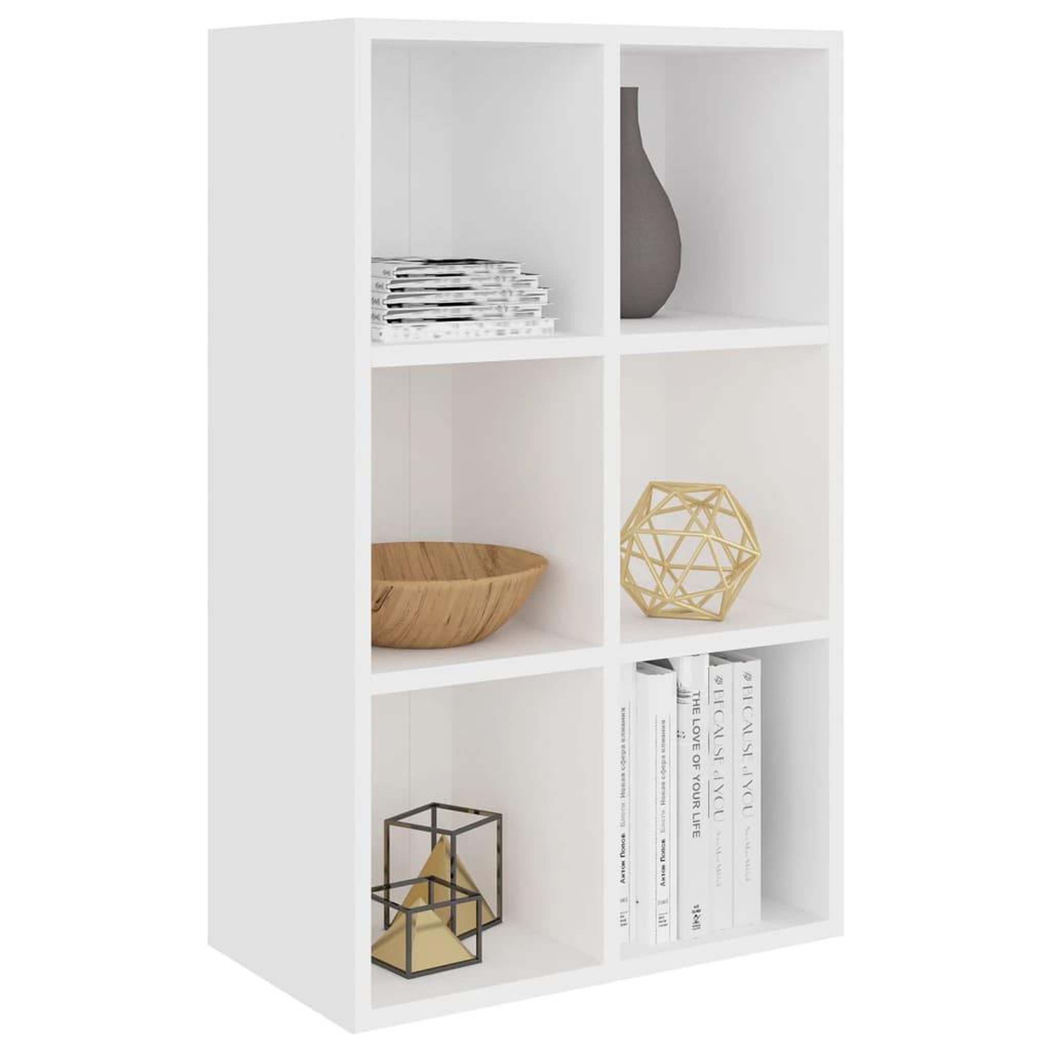 Voir la diapositive 3 : VIDAXL Bibliotheque/Buffet blanc 66x30x98 cm bois d'ingenierie
