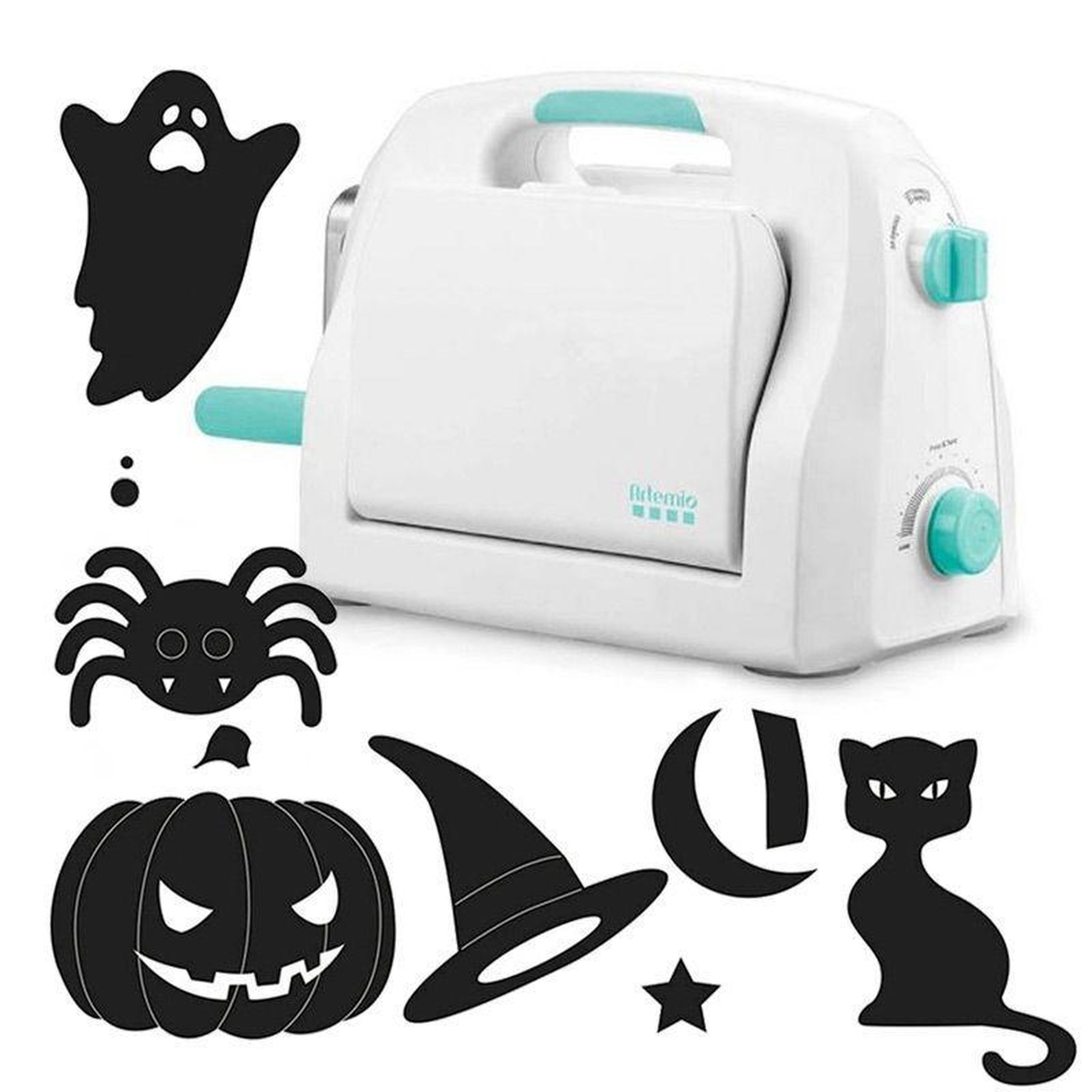 Voir la diapositive 1 : Artemio Machine de découpe happycut & 7 matrices halloween