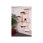 KERBL KERBL - Arbre a chats mural DOLOMIT XL - 185 cm Blanc Tronc ø 10cm - Sisal et textile -