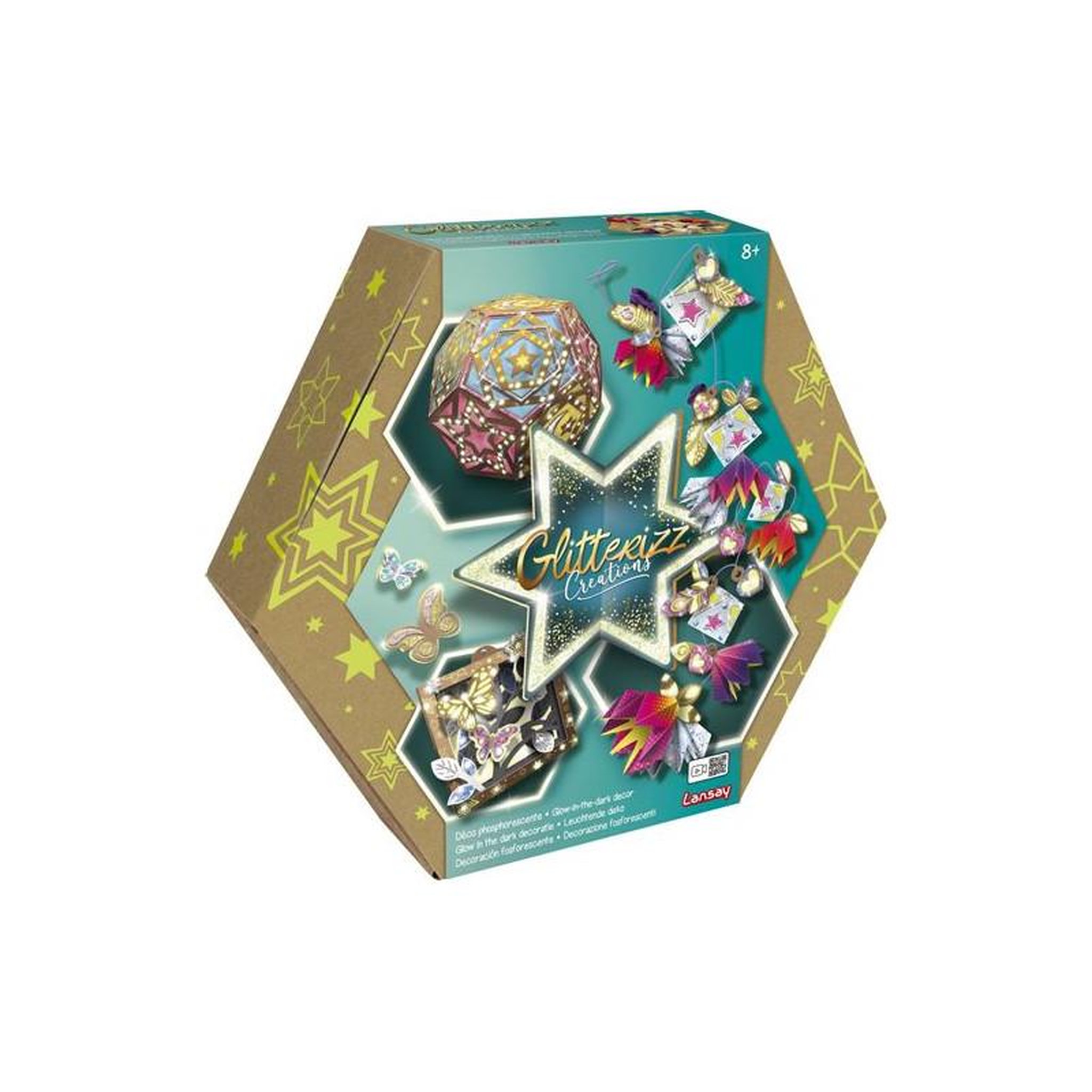 LANSAY Kit créatif Lansay Glitterizz deco phosphorescente