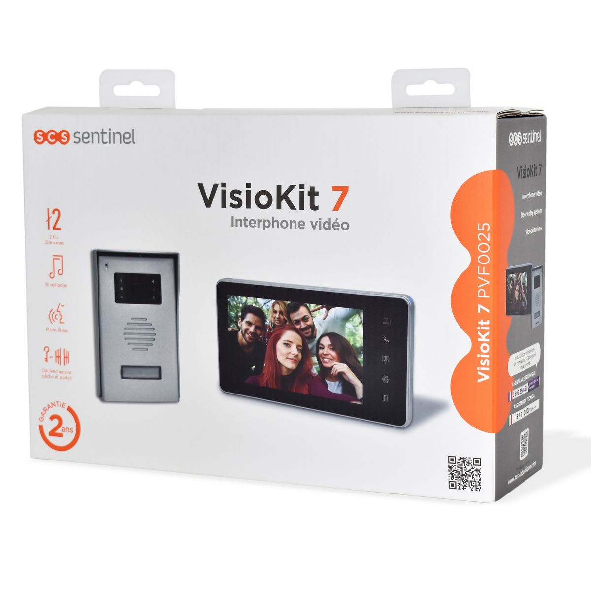 SCS SENTINEL Interphone vidéo Moniteur 2 fils 7" - VisioKit 7
