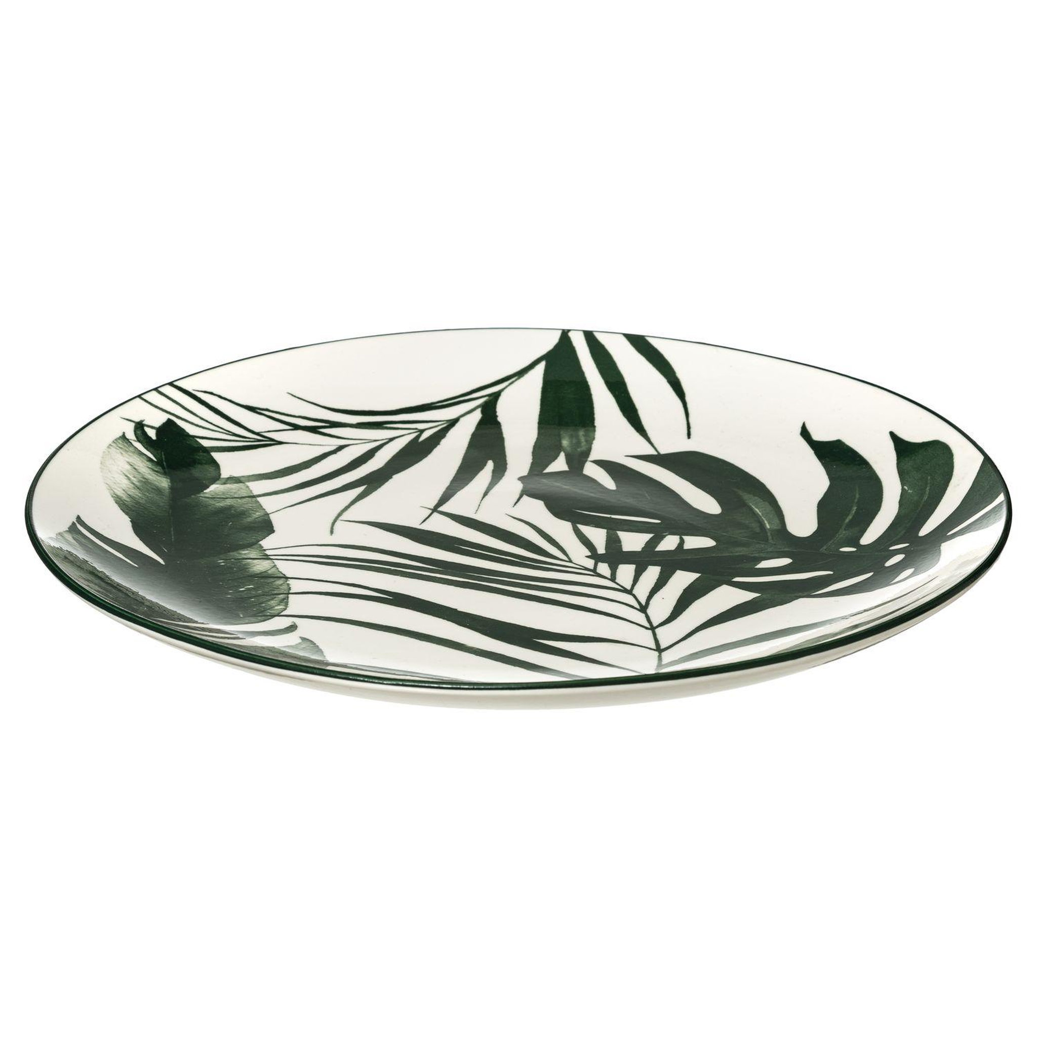Voir la diapositive 4 : SECRET DE GOURMET Service vaisselle 18 pièces palme - vert