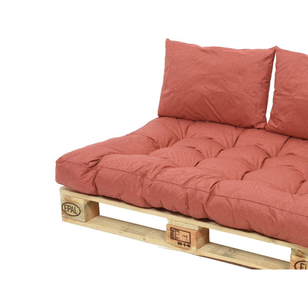 JARDIDECO Ensemble coussin d'extérieur palette rouille - Jardideco