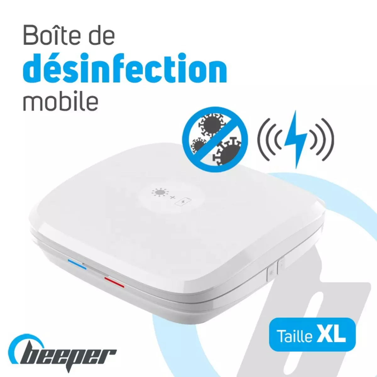 BEEPER Box de désinfection & recharge mobile 4 en 1 (Taille XL)