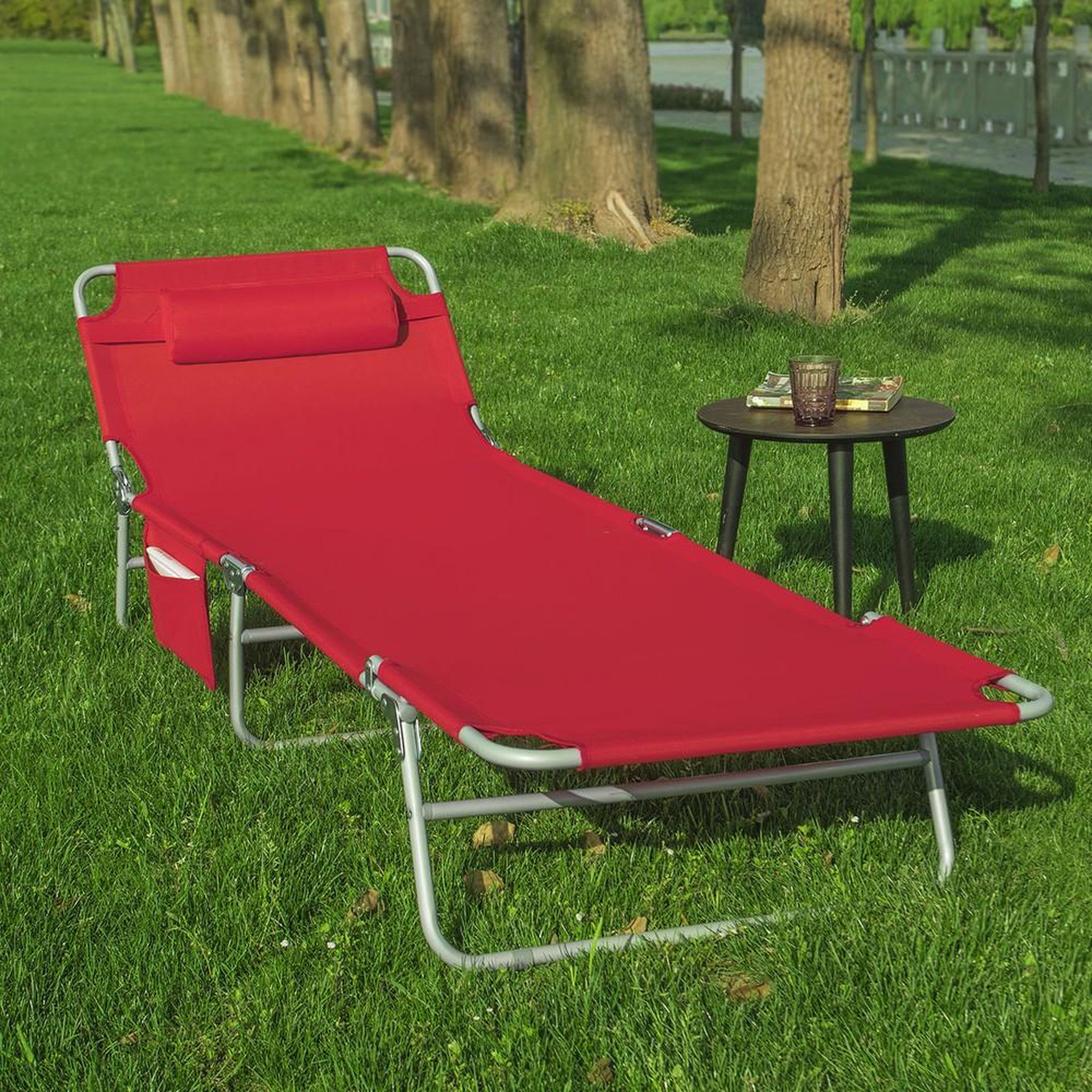 Voir la diapositive 2 : SOBUY SoBuy - Chaise Longue Pliable - Fonctionnel - OGS35