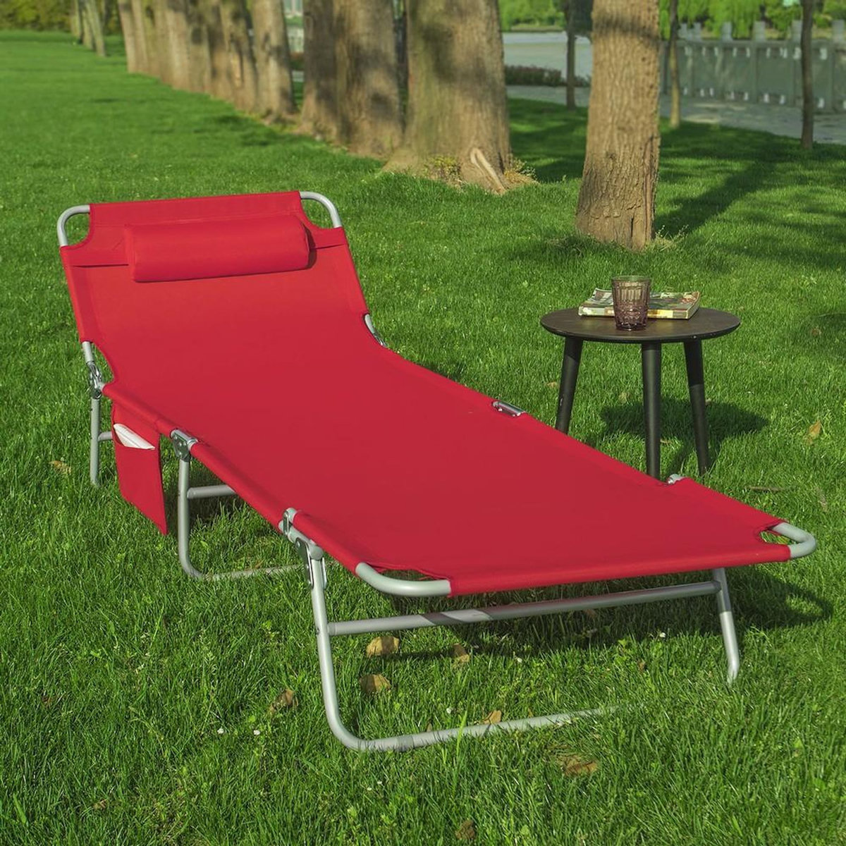 SOBUY SoBuy - Chaise Longue Pliable - Fonctionnel - OGS35