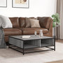 Voir la diapositive 3 : VIDAXL Table basse sonoma gris 80x80x30 cm bois d'ingenierie et metal