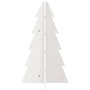 Voir la diapositive 3 : VIDAXL Arbre de Noël en bois pour decoration blanc 69,5 cm pin massif