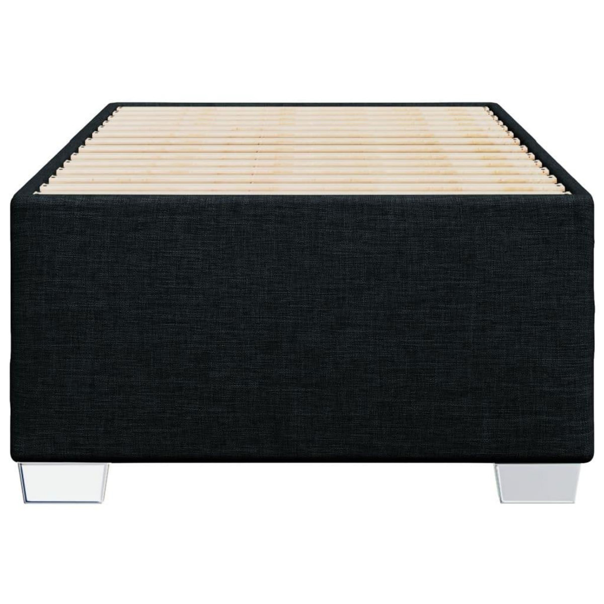 VIDAXL Cadre de lit sans matelas noir 90x200 cm tissu