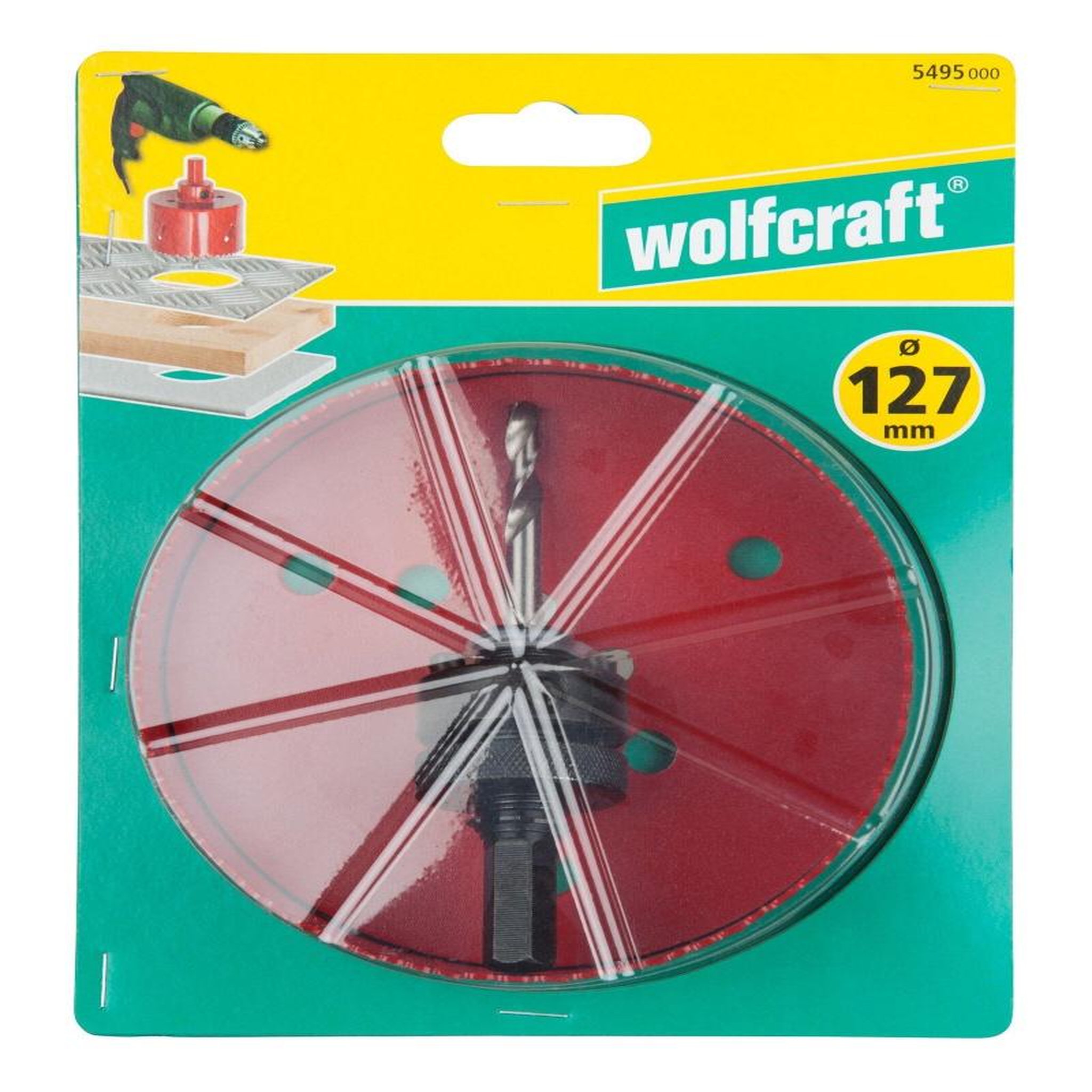 WOLFCRAFT Scie cloche BIM bois/plastique/métal wolfcraft diamètre 127 mm