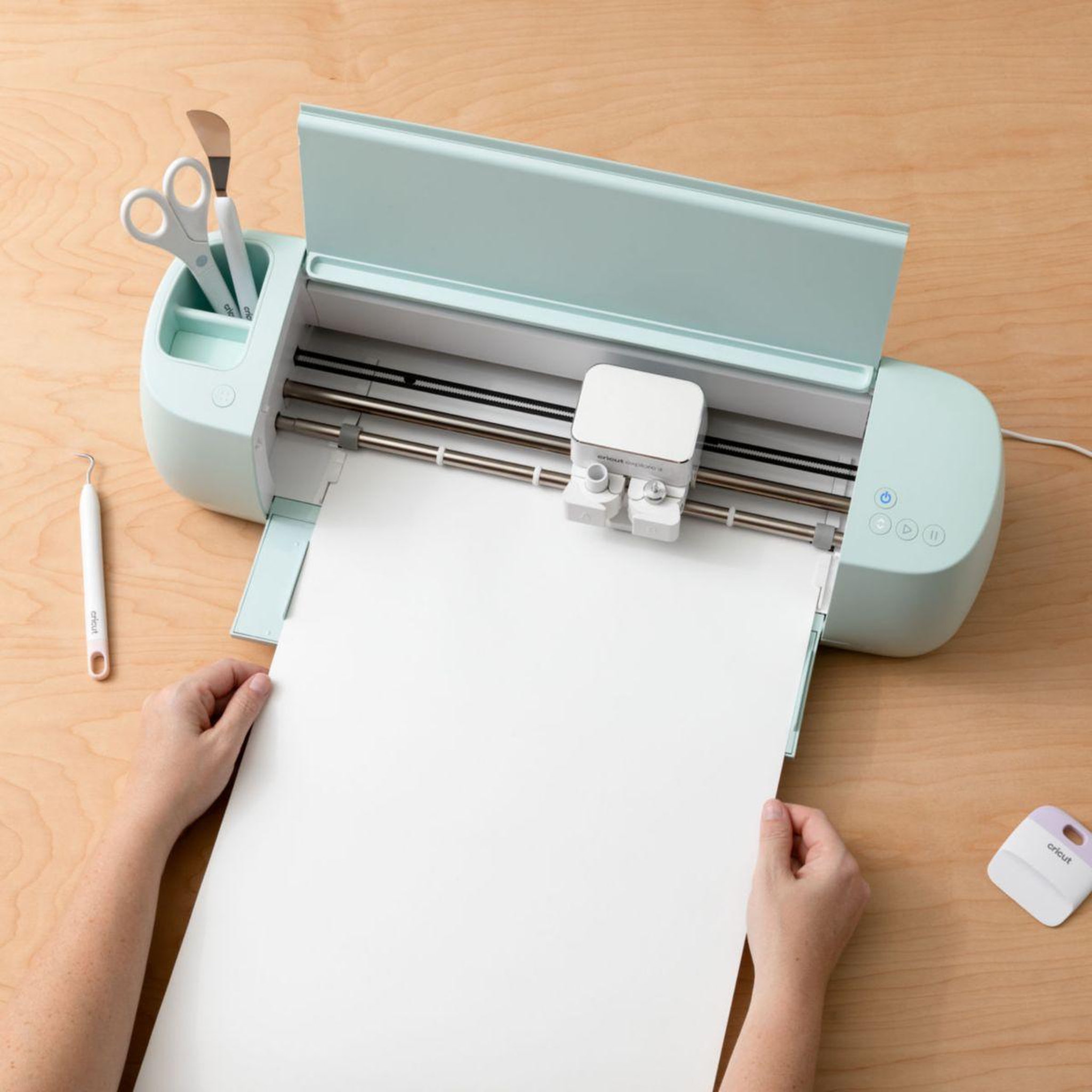 Voir la diapositive 3 : CRICUT Accessoire papier autocollant dissoluble blanc