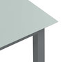 Voir la diapositive 4 : VIDAXL Table de jardin Gris clair 80x80x74 cm Aluminium et verre