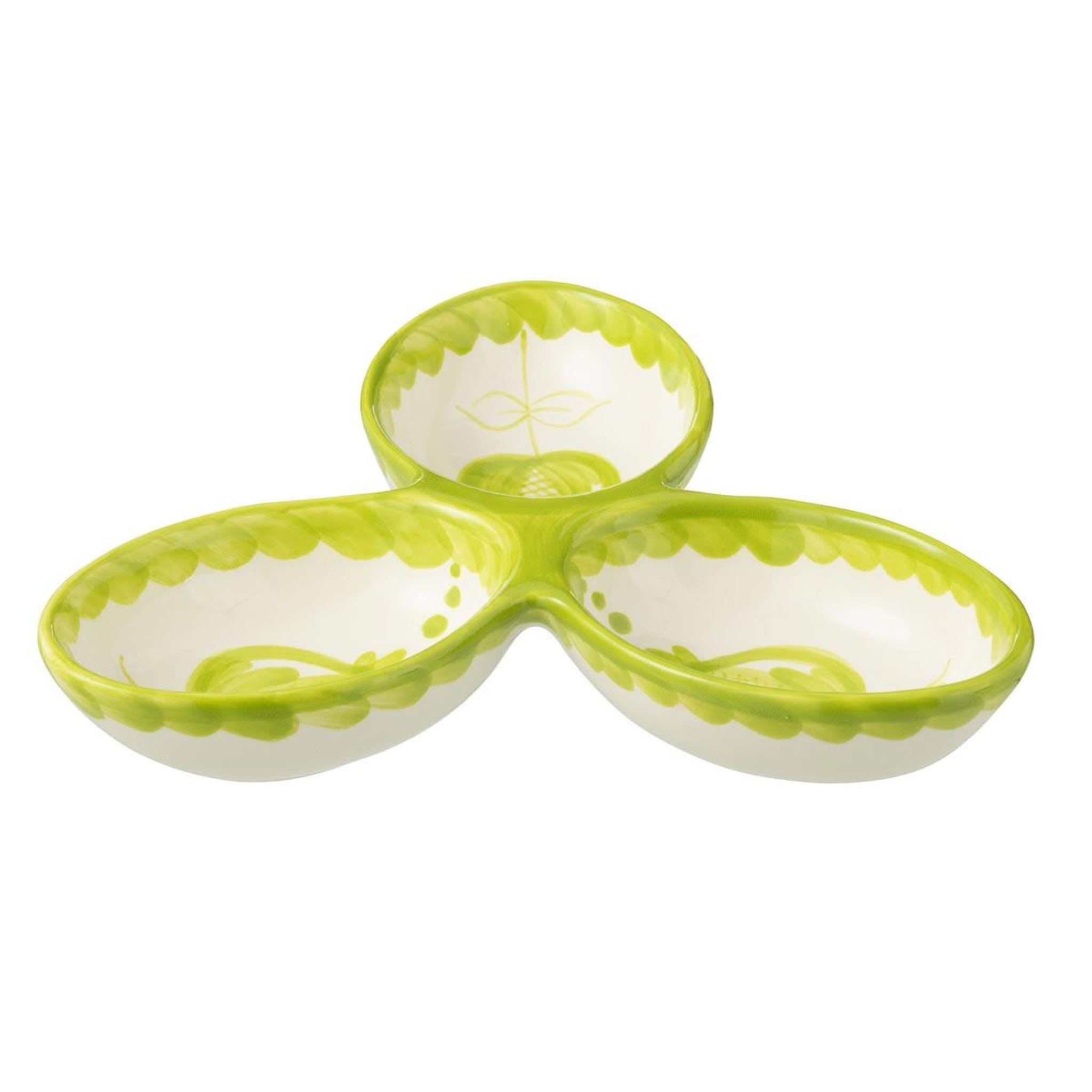 J-LINE Service apéritif en céramique  granada  24cm vert