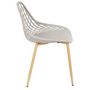 Voir la diapositive 4 : Paris Prix Lot de 4 Chaises Design  Malaga  80cm Taupe