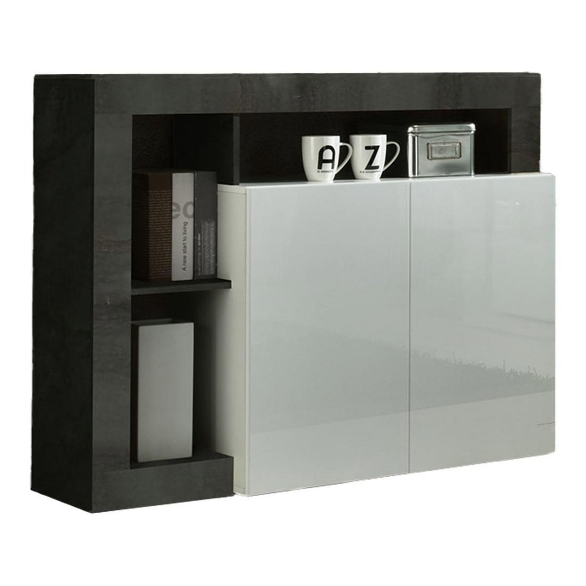 BEST MOBILIER Lou - buffet bas - 2 portes - 108 cm