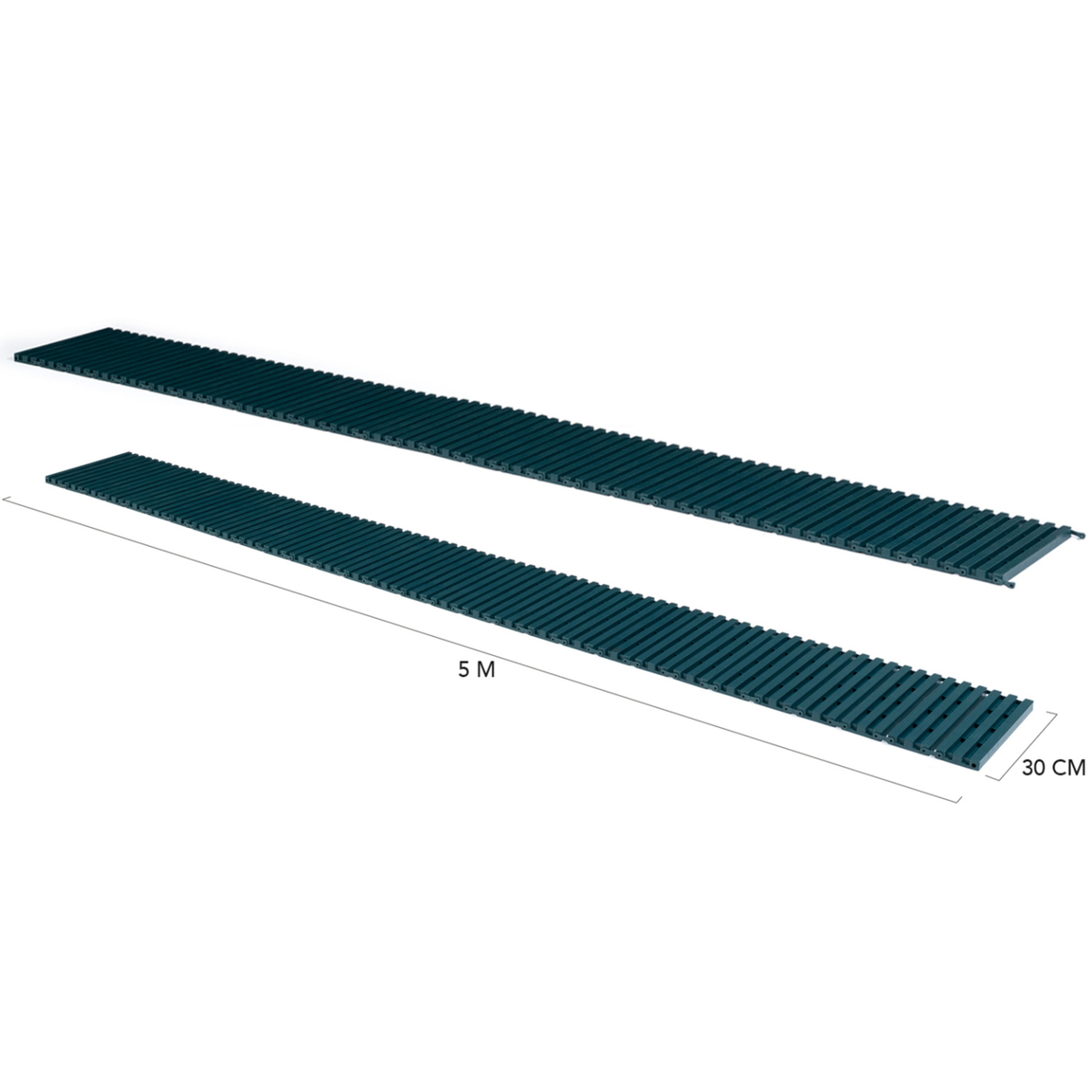 ID MARKET Chemin de potager 5M déroulable en plastique vert pour jardin