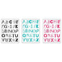 Voir la diapositive 2 : ATMOSPHERA Stickers  Alphabet  50x70cm Bleu