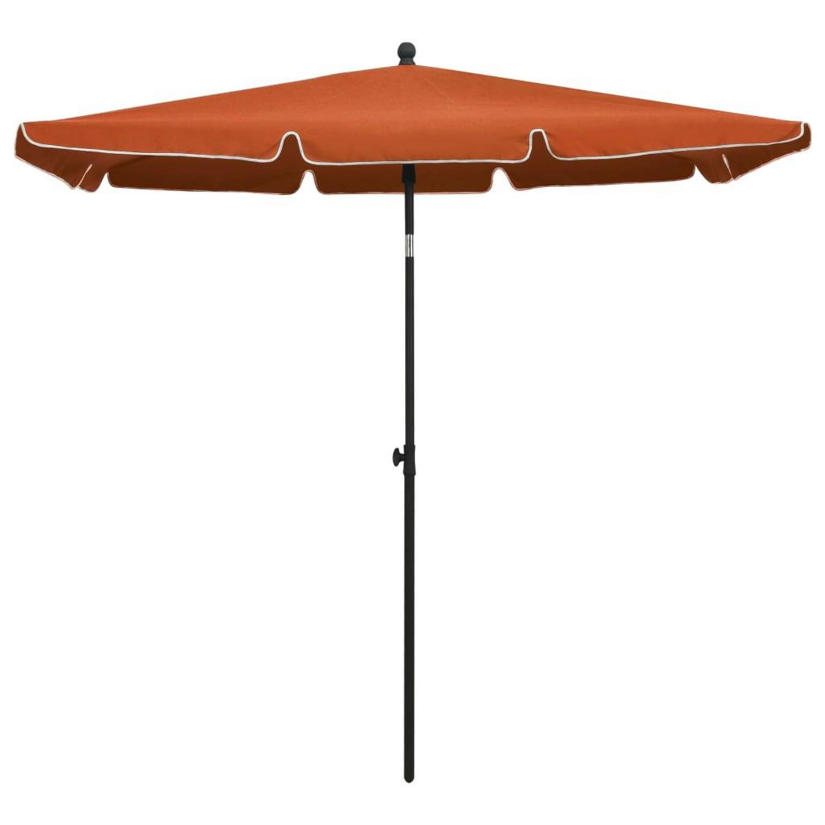 VIDAXL Parasol de jardin avec mat 210x140 cm Terre cuite