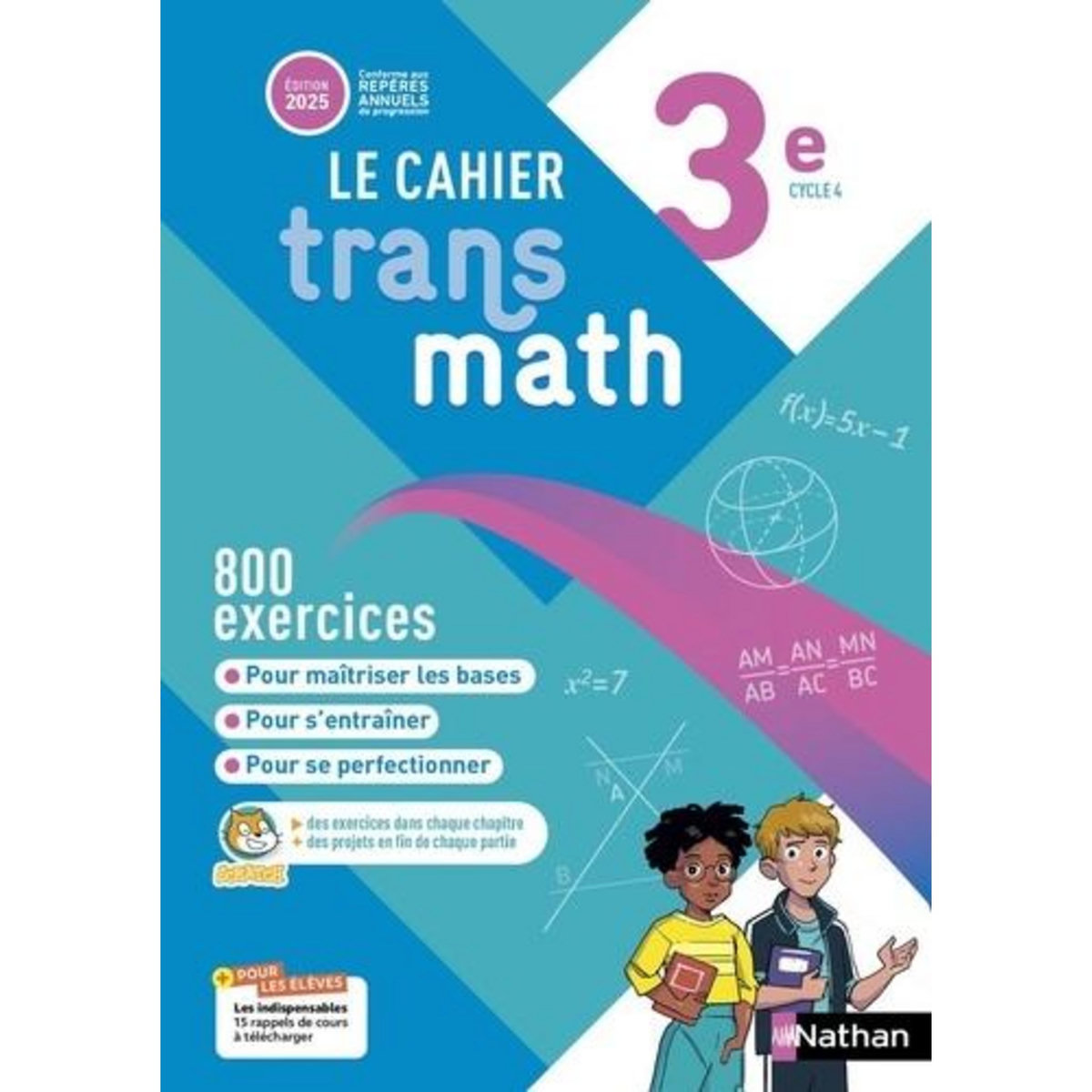LE CAHIER TRANSMATH 3E. EDITION 2025, Malaval Joël
